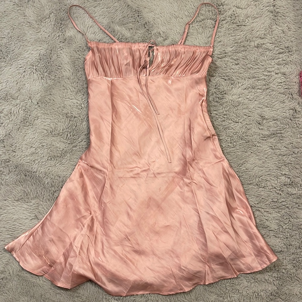Fairy/Ballet core metallic pink dress🧚‍♀️